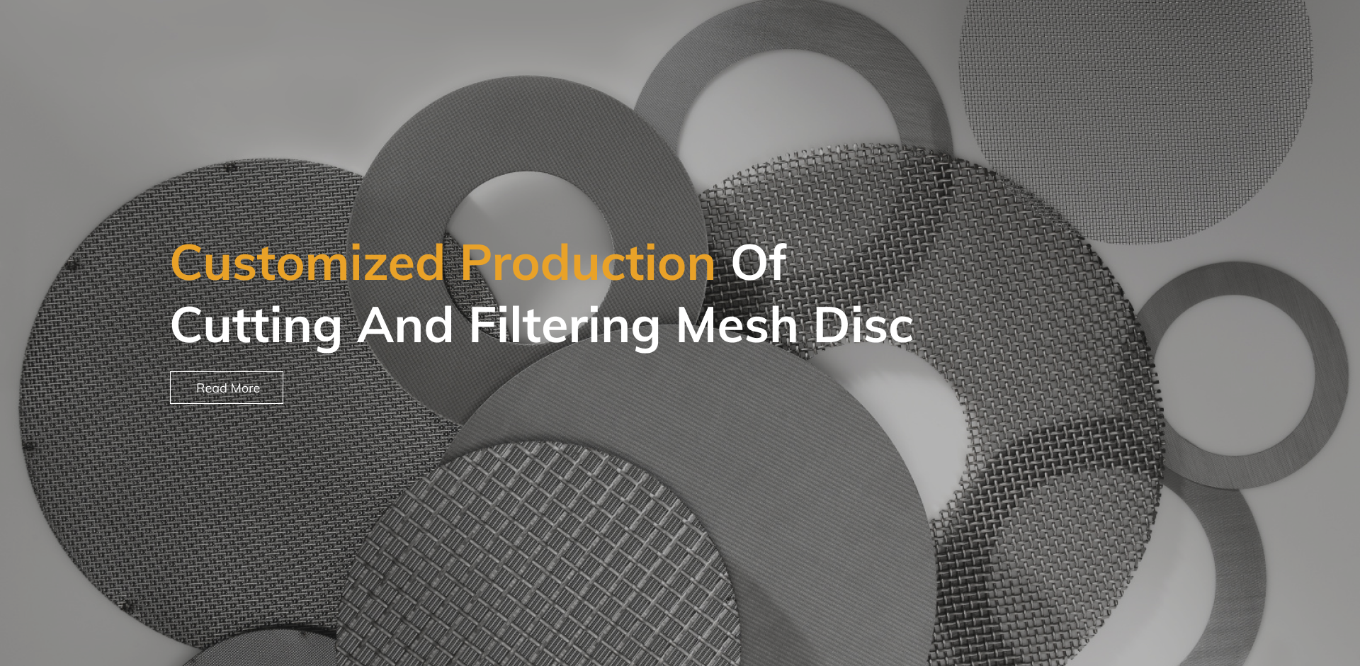 Production personnalisée de disque de maille de coupe et de filtrage